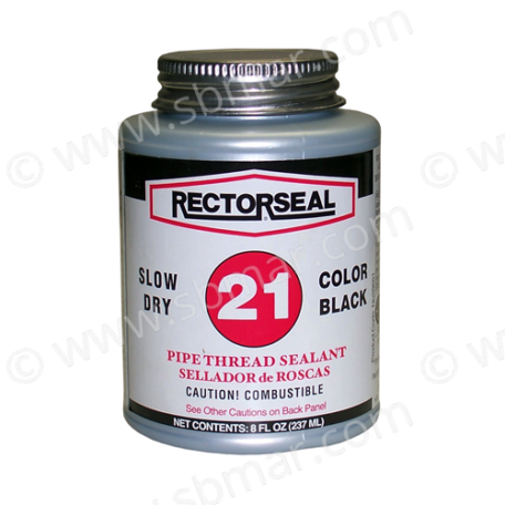 Rector Seal, No. 21, Large, 1/2 pint, Color Black