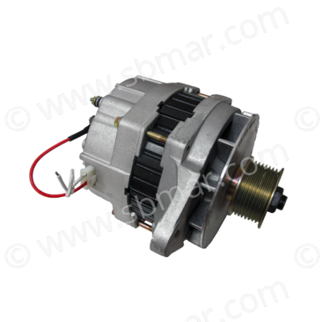 22 SI, 12V, 3-Wire, Alternator with Pulley