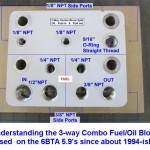 Cummins Marine Three-Way Fuel & Oil Combo Block Manifold