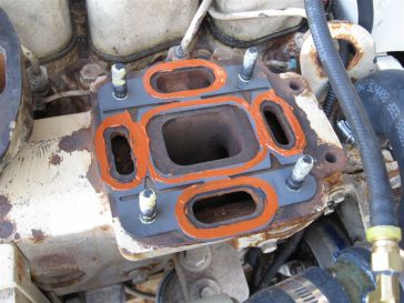 Remember, small holes to small holes and large holes to large holes. It is possible to flip the gasket the wrong way which will result in serious leakage