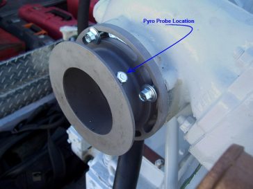 Cummins Marine Exhaust Flange Pyrometer (EGT) Location