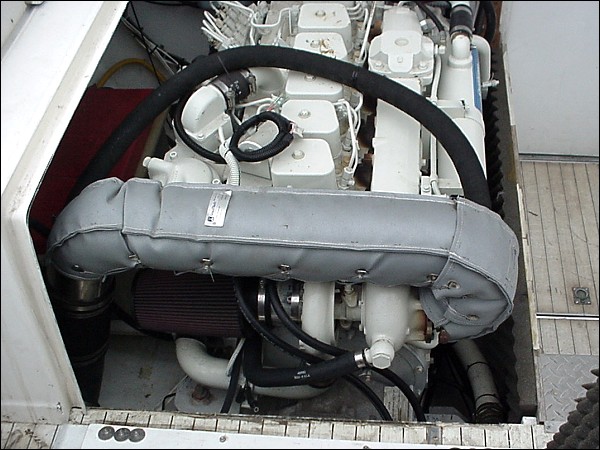 Bertram 31 port engine