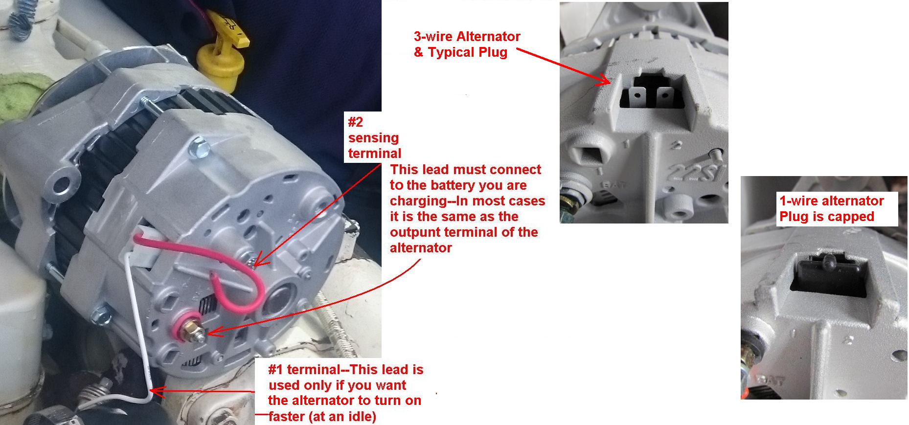 Cummins Marine Delco Style Alternators - Identification ... delco remy 22si wiring diagram 