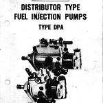 Lucas CAV DPA Injection Pump Instruction Book