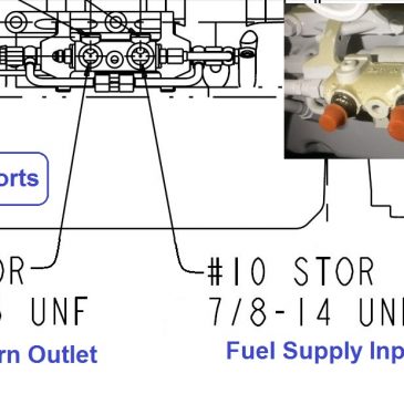Cummins QSB 6.7 Fuel Supply and Return Ports