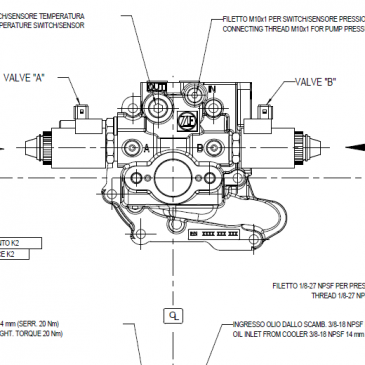 ZF 63 - ZF 85 Electric Shift Valve Drawing