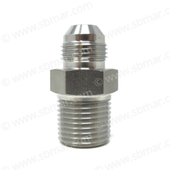 Stainless Steel Hydraulic Fitting 1/2" NPT to JIC #8 Straight
