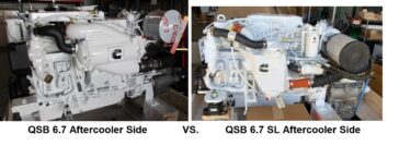 QSB 6.7 Marine Standard Engine vs. Slimline Engine