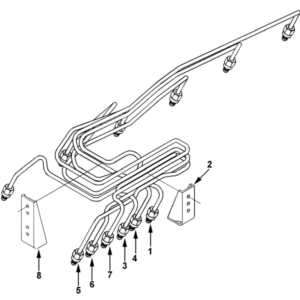 Cummins 6CTA 8.3 M3 Injector Lines (Bosch P7100, 3866798)